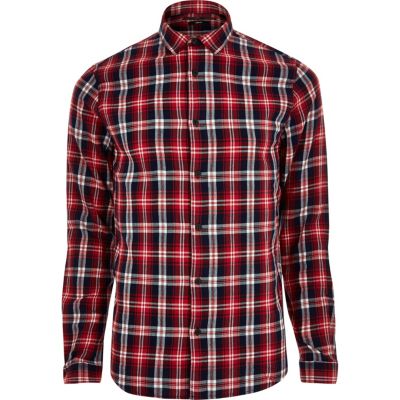 Red Only & Sons casual check shirt